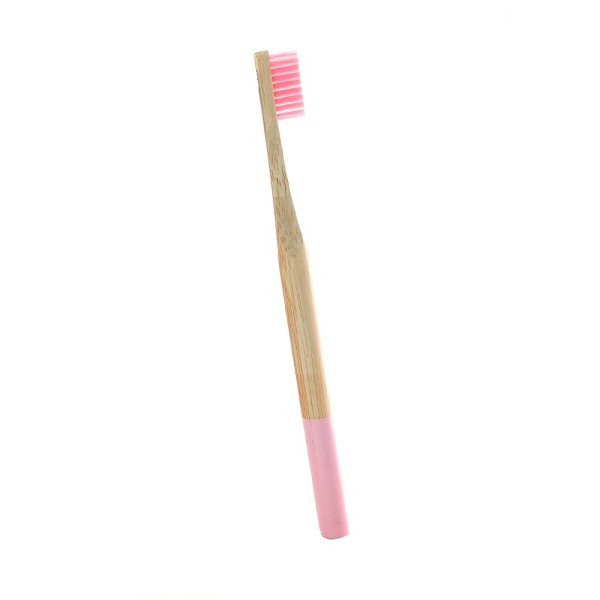 Classic toothbrush, round handle, pink color, model PC03